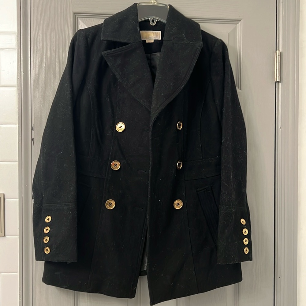 Michael Kors Peacoat Gold Buttons Size Small